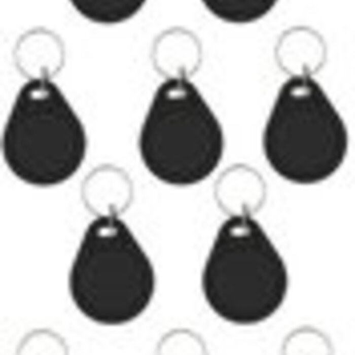 10 llaveros Mifare Classic 1K negros - Etiquetas RFID - RFID
