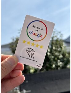  Google NFC Review card - NFC - Tap to phone recensie kaart - Boost je reviews