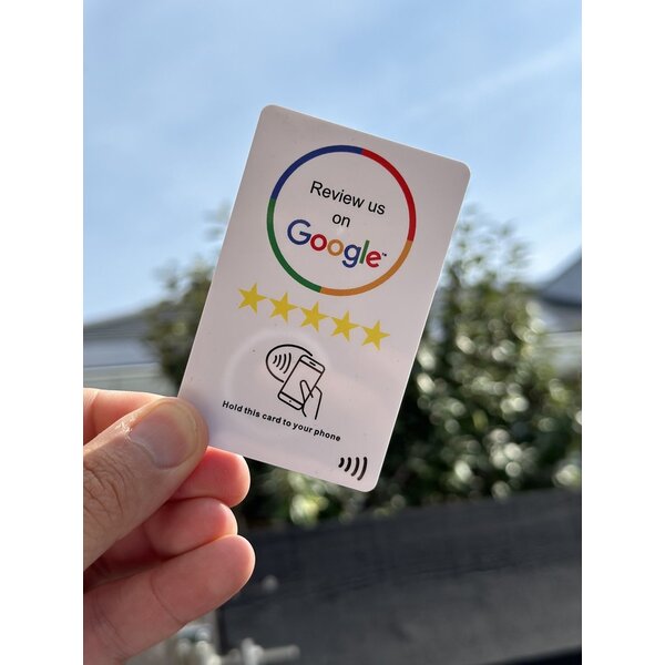 Google NFC Review card - NFC - Tap to phone recensie kaart - Boost je reviews