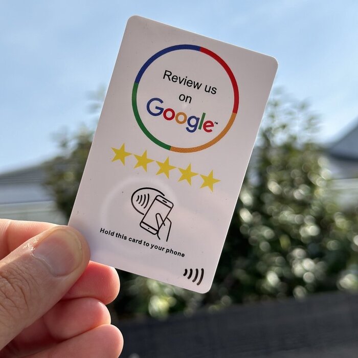 Google NFC Review card - NFC - Tap to phone recensie kaart - Boost je reviews
