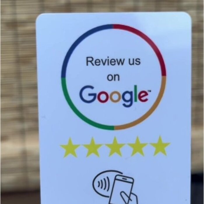 Google NFC Review card - NFC - Tap to phone recensie kaart - Boost je reviews