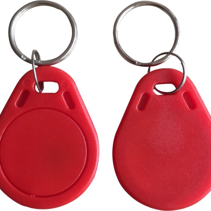 10 llaveros clásicos de 1K rojos - Etiquetas RFID - RFID