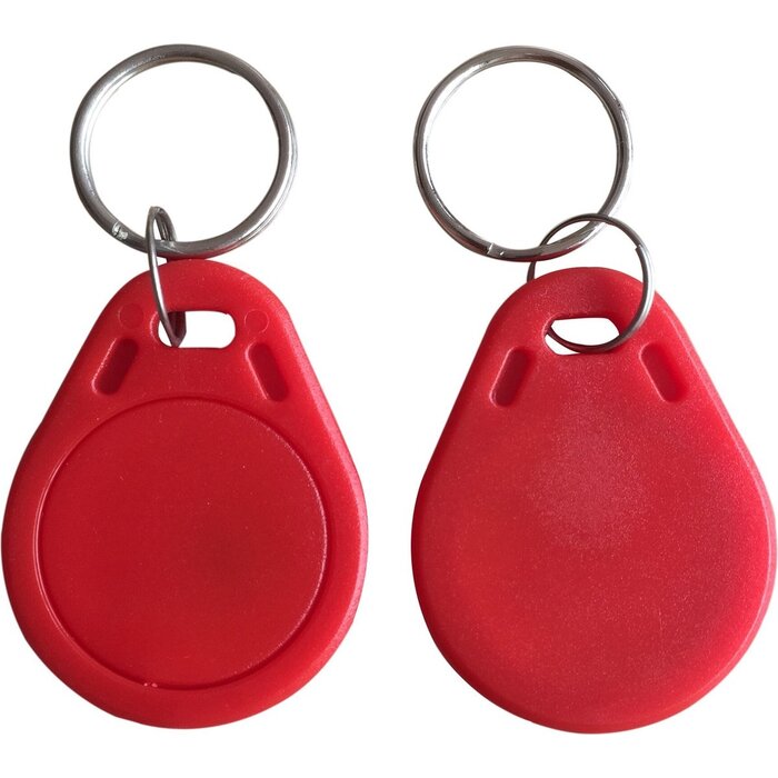 10 llaveros clásicos de 1K rojos - Etiquetas RFID - RFID