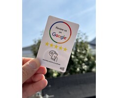 Tarjeta de reseñas de Google NFC - NFC - Tarjeta de reseñas con toque en el teléfono - Mejora tus reseñas