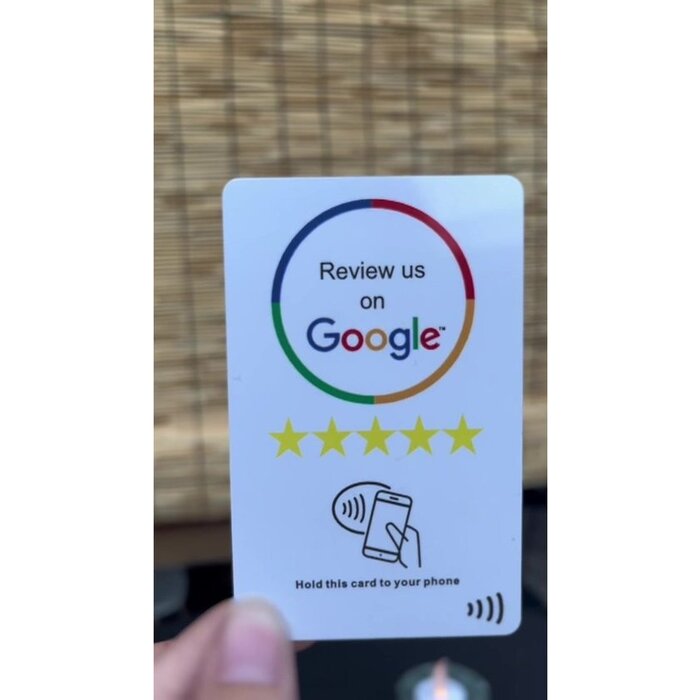 Google NFC Review card - NFC - Tap to phone recensie kaart - Boost je reviews