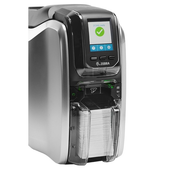 Zebra Zebra ZC11-0M0C000EM00 kaartprinter voor het afdrukken van kunststof kaarten, met USB, Ethernet en 300 dpi