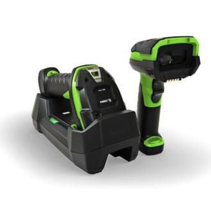 Zebra LI3678-ER3U42A0S1W Zebra LI3678-ER, BT, 1D, ER, multi-IF, FIPS, en kit (USB), noir, vert