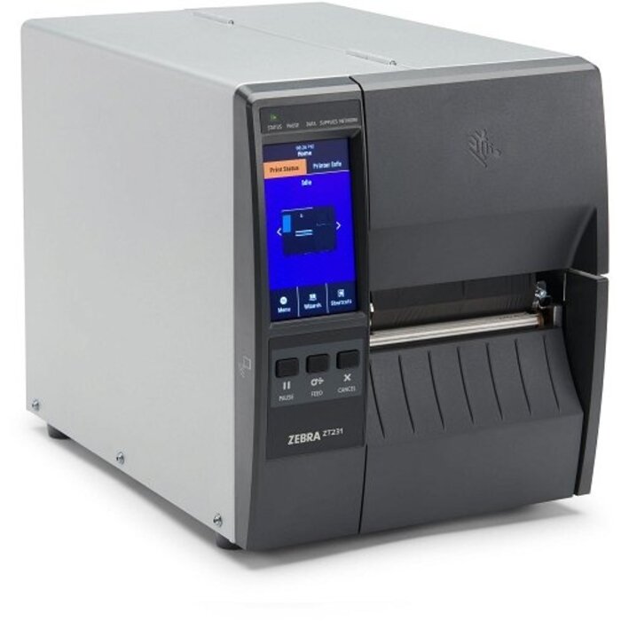 Zebra Zebra ZT231, 8 puntos/mm (203 ppp), pelador, LTU, pantalla, EPL, ZPL, ZPLII, USB, host USB, RS232, Bluetooth (BLE), Ethernet | ZT23142-T3E000FZ