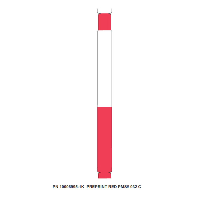 Zebra 10006995-1K Z-Band Direct, adult, red