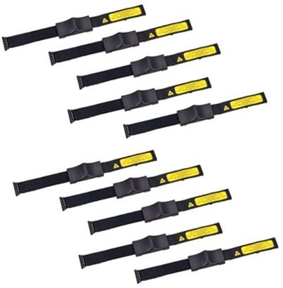 Zebra Correas de velcro Zebra, 10 unidades, Correas de velcro de repuesto