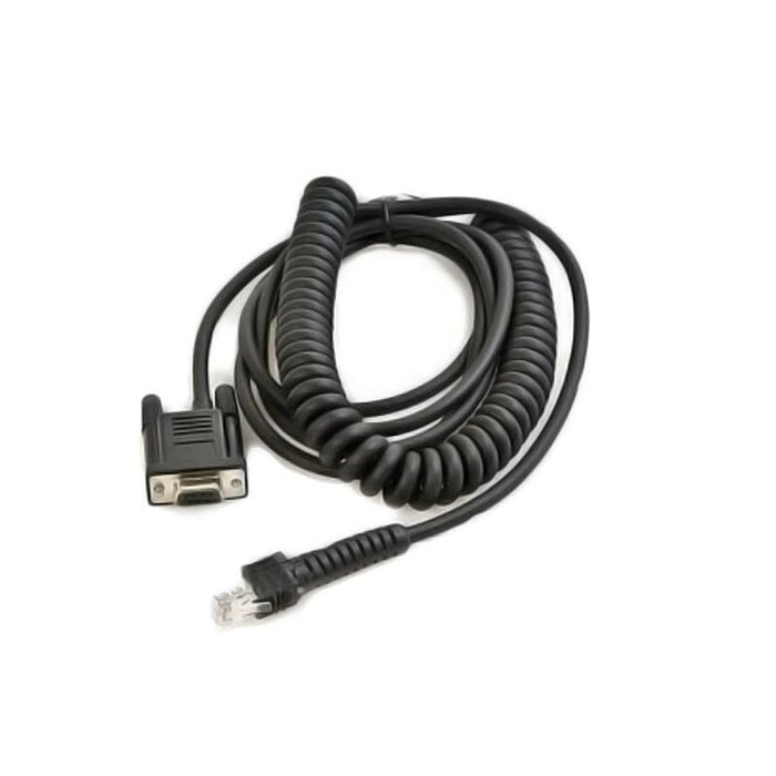 DATALOGIC Cable RS-232 Datalogic, enrollado, 9 pines, Este es un cable RS-232 Datalogic
