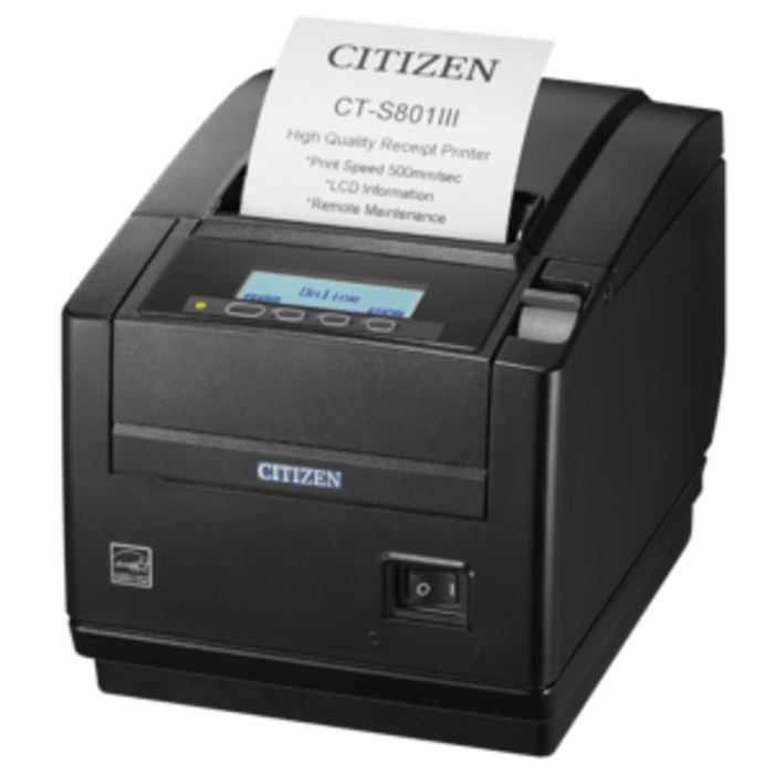 CITIZEN Citizen CT-S801III, 8 puntos/mm (203 ppp), cortador, USB, negro | CTS801IIIS3NEBPXX