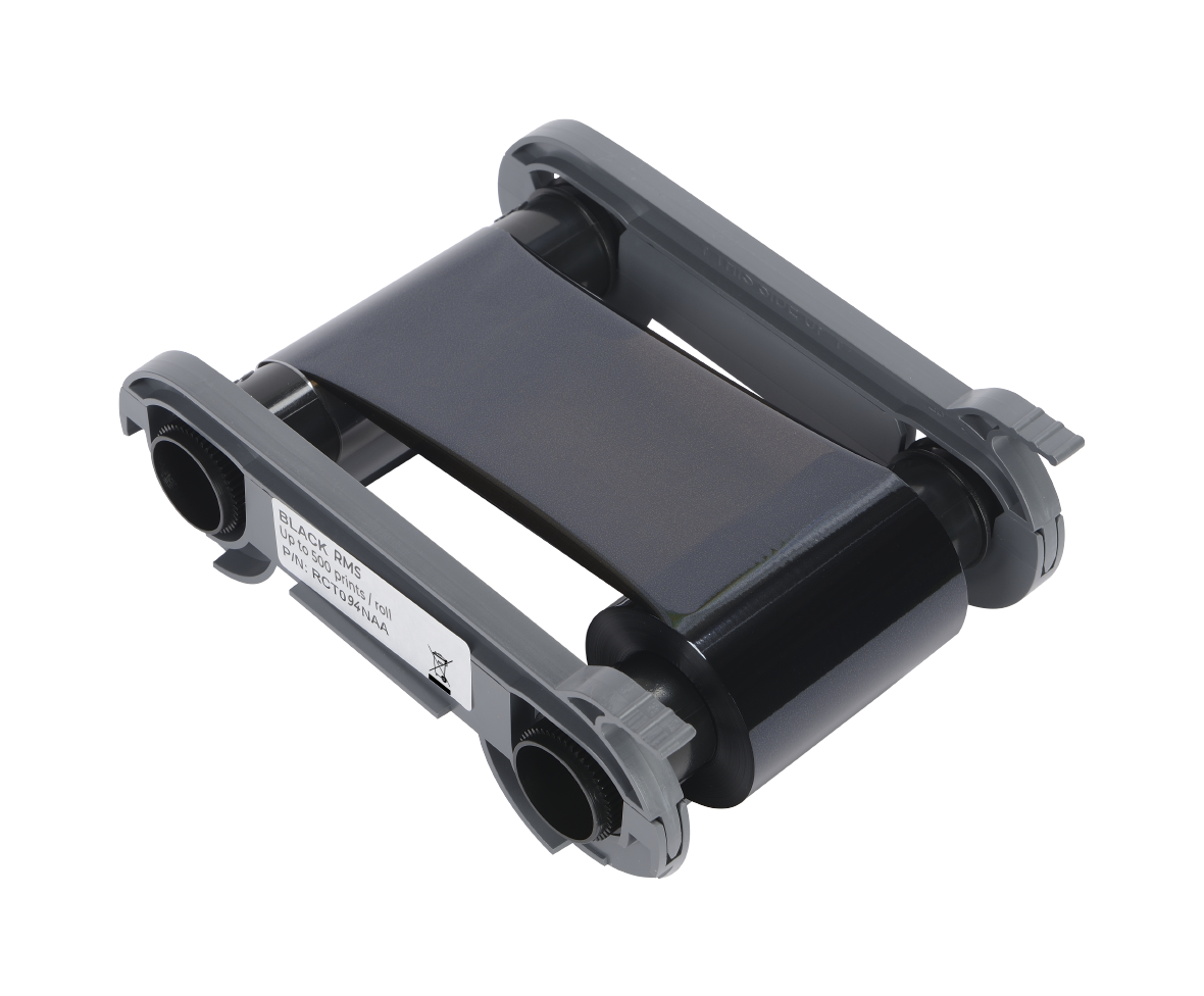 EVOLIS Cinta monocromática Evolis, negra RMS, Con 500 impresiones por rollo