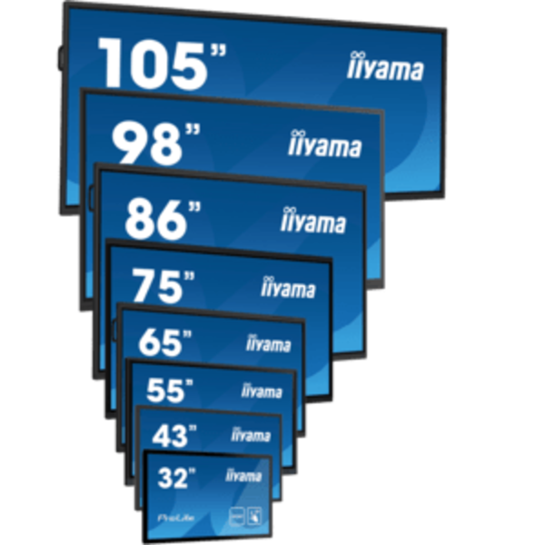 IIYAMA iiyama ProLite IDS, 24/7, 138.6cm (54.6''), 4K, USB, RS232, Ethernet, Android, kit (RS232), black | LH5575UHS-B1AG