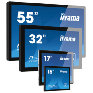 IIYAMA iiyama ProLite open-frame LCDs, 54.6cm (21.5''), Projected Capacitive, 10 TP, Full HD, USB, kit (USB), black | TF2238MSC-B1