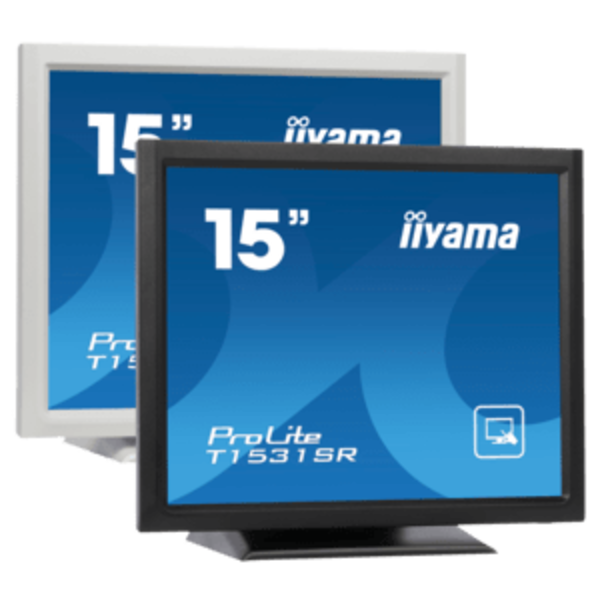IIYAMA iiyama ProLite T15XX, 38.1 cm (15''), kabel (USB), zwart | T1531SR-B1S