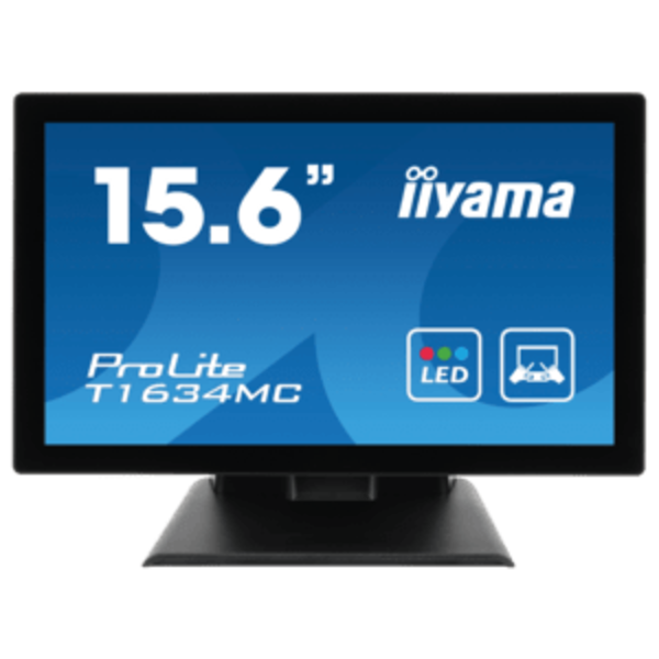 IIYAMA iiyama ProLite T16XX, 39.6 cm (15,6''), Projected Capacitive, 10 TP, Full HD, USB, kit (USB), black | T1633MSC-B1
