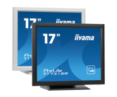 IIYAMA iiyama ProLite T1721MSC-B2, 43.2 cm (17''), Projected Capacitive, 10 TP, USB, kabel (USB), zwart | T1721MSC-B2