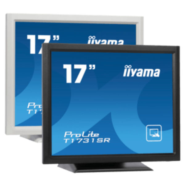 IIYAMA iiyama ProLite T17XX, 43.2 cm (17''), kabel (USB), zwart | T1731SR-B1S