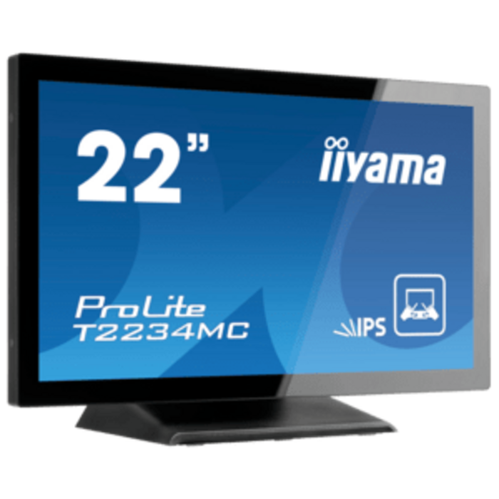 IIYAMA iiyama ProLite T22XX, 54.6cm (21.5''), Projected Capacitive, Full HD, USB, kit (USB), black | T2238MSC-B1