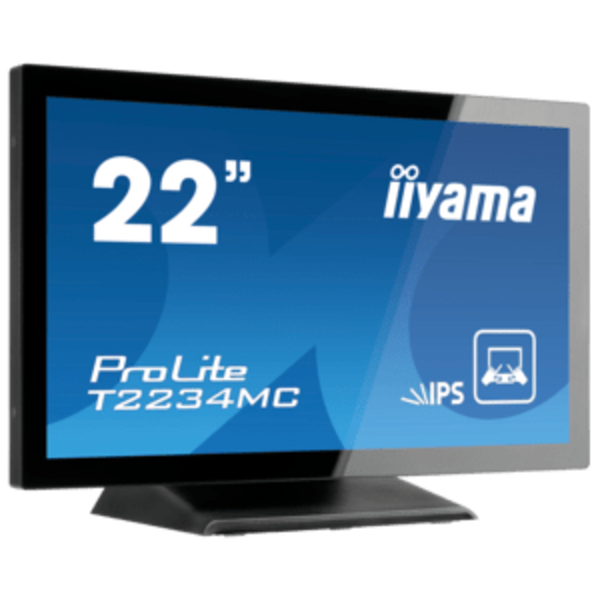 IIYAMA iiyama ProLite T22XX, 54.6cm (21.5''), Full HD, USB, kabel (USB), zwart | T2255MSC-B1