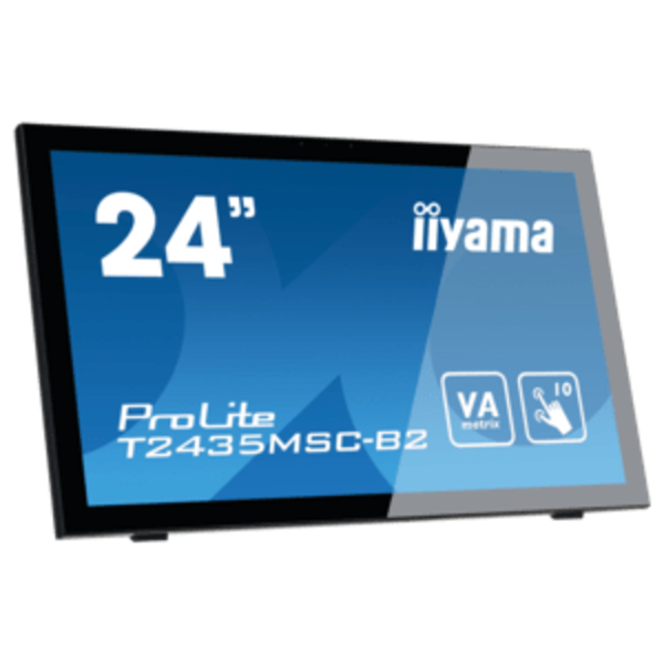 IIYAMA iiyama ProLite T24XX, Full HD, USB, kabel (USB), zwart | T2452MSC-B1