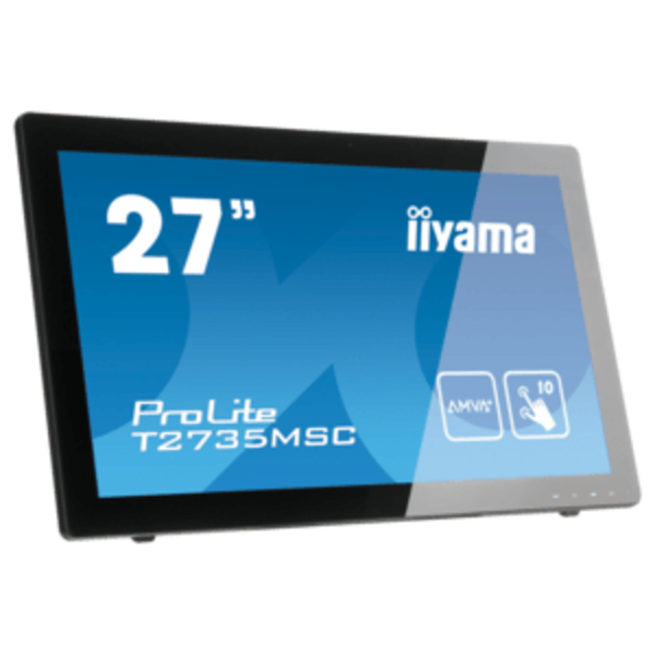 IIYAMA iiyama ProLite T27XX, 68,6cm (27''), Full HD, USB, kabel (USB), zwart | T2754MSC-B1AG