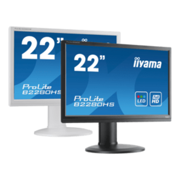 IIYAMA iiyama ProLite XUB22/XB22/B22, 54.6cm (21.5''), Full HD, kabel, zwart | XU2293HS-B5