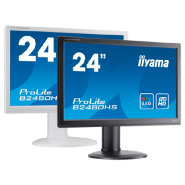 IIYAMA iiyama ProLite XUB24, Energy Class B, Full HD, USB, kabel (USB), zwart | XUB2463HSU-B1