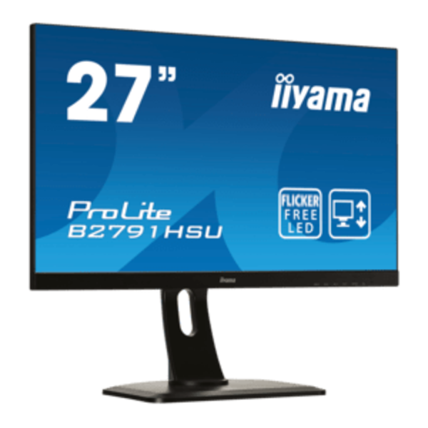 IIYAMA iiyama ProLite XUB27/XB27/B27, 68,6cm (27''), Full HD, USB, USB-C, kabel, zwart | XUB2792HSC-B5