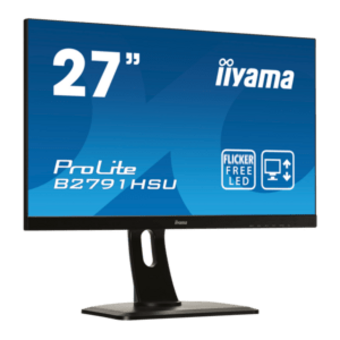 IIYAMA iiyama ProLite XUB27/XB27/B27, 68,6cm (27''), Full HD, USB, USB-C, kabel, zwart | XUB2792HSC-B5