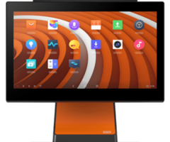 SUNMI SUNMI D2s LITE, Écran Mono, 39,6 cm (15,6''), Full HD, USB, BT, Ethernet, Wi-Fi, Android, noir, orange | P03064034