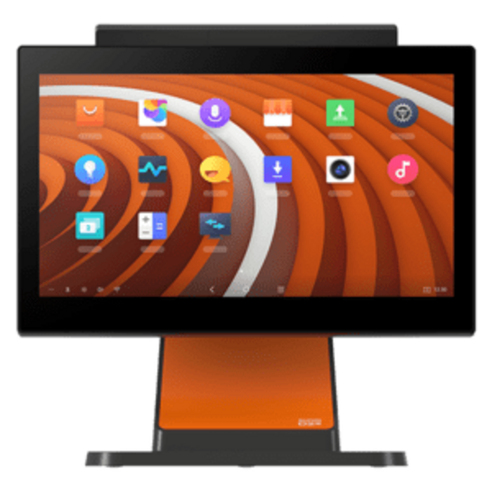 SUNMI SUNMI D2s LITE, Mono-Bildschirm, 39,6 cm (15,6''), Full HD, USB, BT, Ethernet, WLAN, Android, schwarz, orange | P03064034