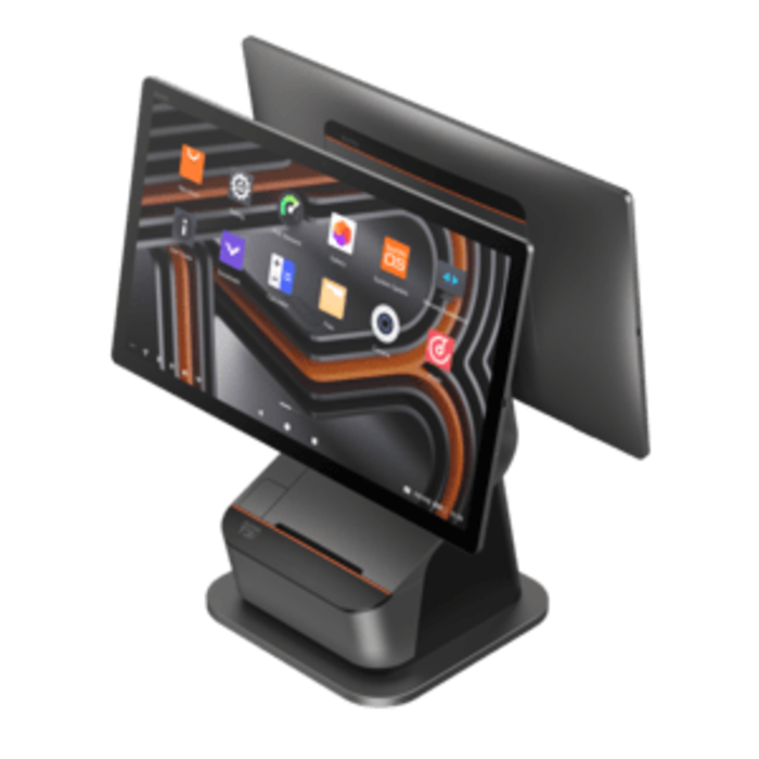 SUNMI SUNMI T3 PRO MAX, NFC, 39,6 cm (15,6''), Full HD, USB, USB-C, Bluetooth (BLE), Ethernet, WLAN, negro, naranja | P01250004