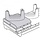 Kit de conversion Zebra ShareCradle | CRDCUP-HC2L5L-01