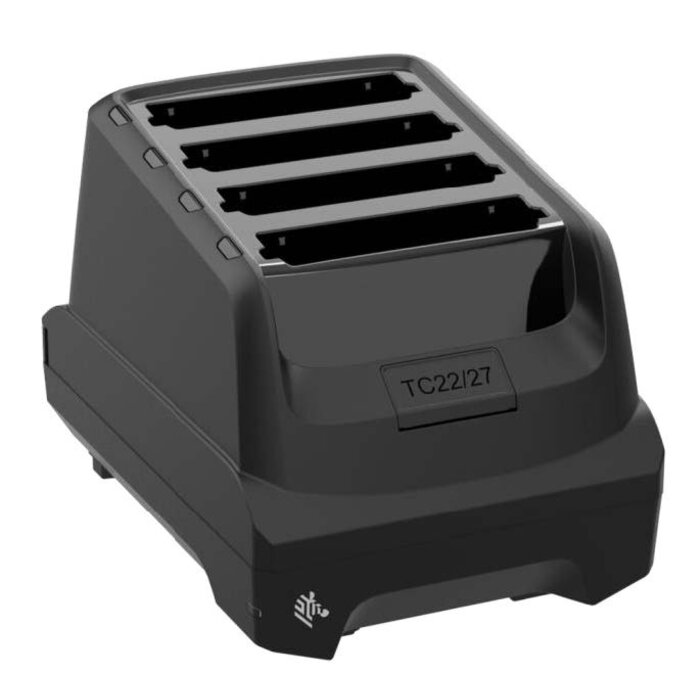 Zebra Cargador de batería Zebra de 4 ranuras, 610 g, compatible con los modelos TC22 y TC27