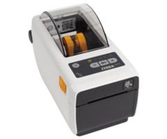 Zebra Zebra ZD411-HC, 8 pts/mm (203 dpi), RTC, USB, USB Host, BT (BLE), Ethernet, EPLII, ZPLII, kit (USB), blanc | ZD4AH22-D0EE00EZ