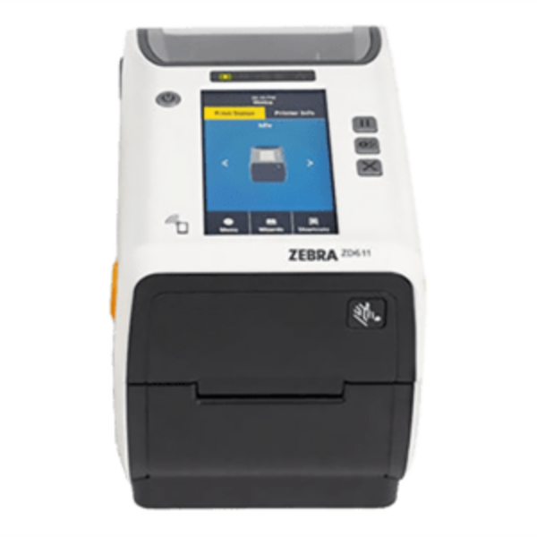 Zebra Zebra ZD611-HC, 8 dots/mm (203 dpi), USB, BT (BLE), Ethernet, EPLII, ZPLII, kabel (USB), wit | ZD6AH22-D0EE00EZ