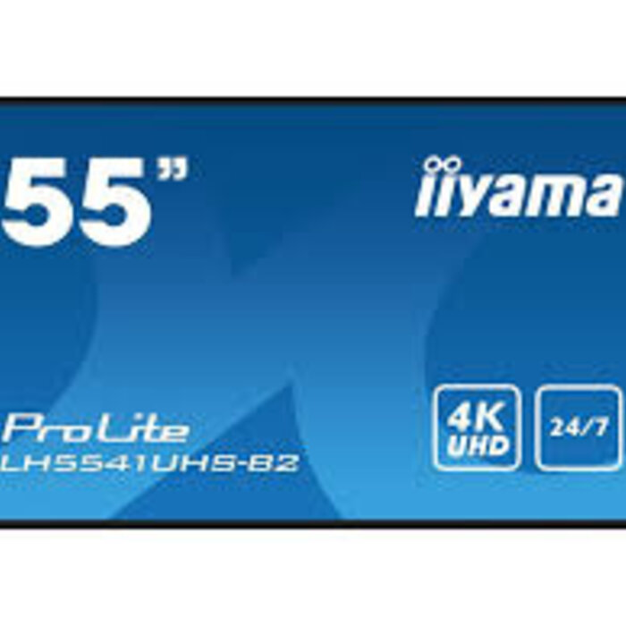 IIYAMA LFD iiyama ProLite, 139cm (55''), 4K, USB, kit, negro