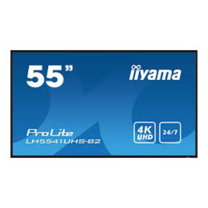 IIYAMA LFD iiyama ProLite, 139cm (55''), 4K, USB, kit, negro
