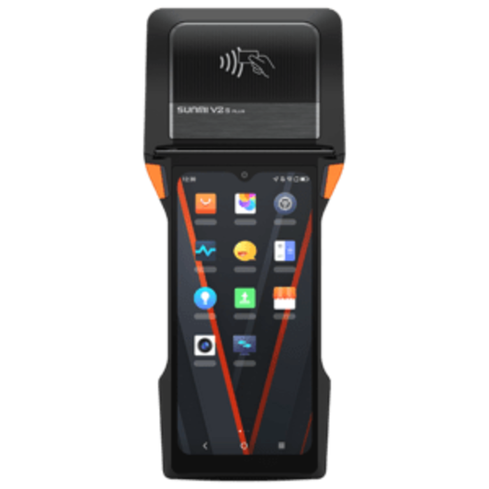 SUNMI P06054018 - SUNMI V2s PLUS, 2D, GPS, USB-C, BT, Wi-Fi, 4G, NFC, Android, kit, GMS