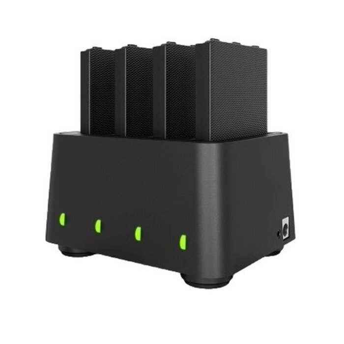 ELO Cargador de batería Elo de 4 ranuras, Cargador de batería de 4 ranuras