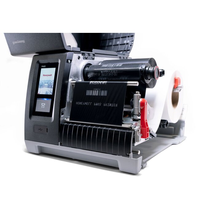 Honeywell Honeywell PM65, 12 puntos/mm (300 ppp), rebobinado, LTS, pantalla, RTC, USB, RS232, Ethernet | PM65A10000030300