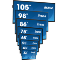 IIYAMA iiyama ProLite IDS, 24/7, Google EDLA, 190.5 cm (75''), PureTouch-IR, 4K, USB, USB-C, RS232, Ethernet, Wi-Fi, Android, USB | TE7514MIS-B2AG