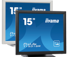 IIYAMA iiyama ProLite T1521MSC-B2, 38,1 cm (15''), pantalla capacitiva proyectada, 10 TP, cable (USB), negro | T1521MSC-B2