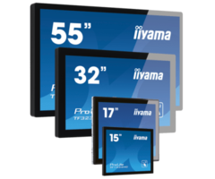 IIYAMA iiyama ProLite TF1015MC-B3, 25,7cm (10,1''), Projected Capacitive, 10 TP, USB, Ethernet, kit (USB), black | TF1015MC-B3