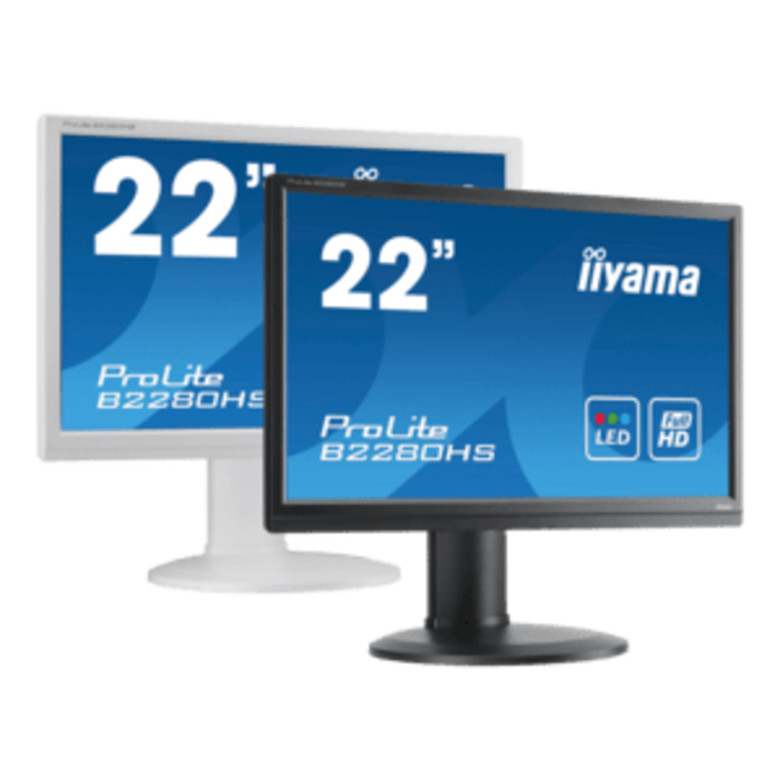 IIYAMA iiyama ProLite XUB2292HSU-W6, 54,6 cm (21,5''), Full HD, USB, Kit (USB), weiß | XUB2292HSU-W6