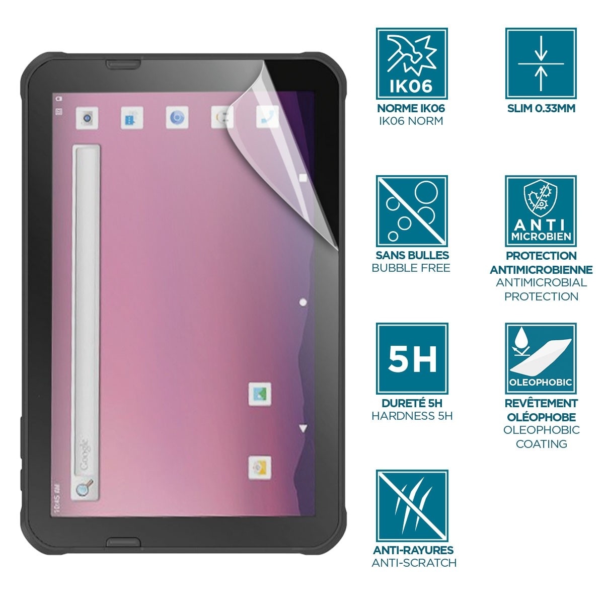 MOBILIS Protector de pantalla Mobilis, 80 g