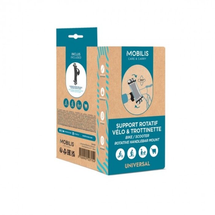 MOBILIS Mobilis Rotative Mount, Universal Rotative Mount - Smartphone 4-7'' - Bike