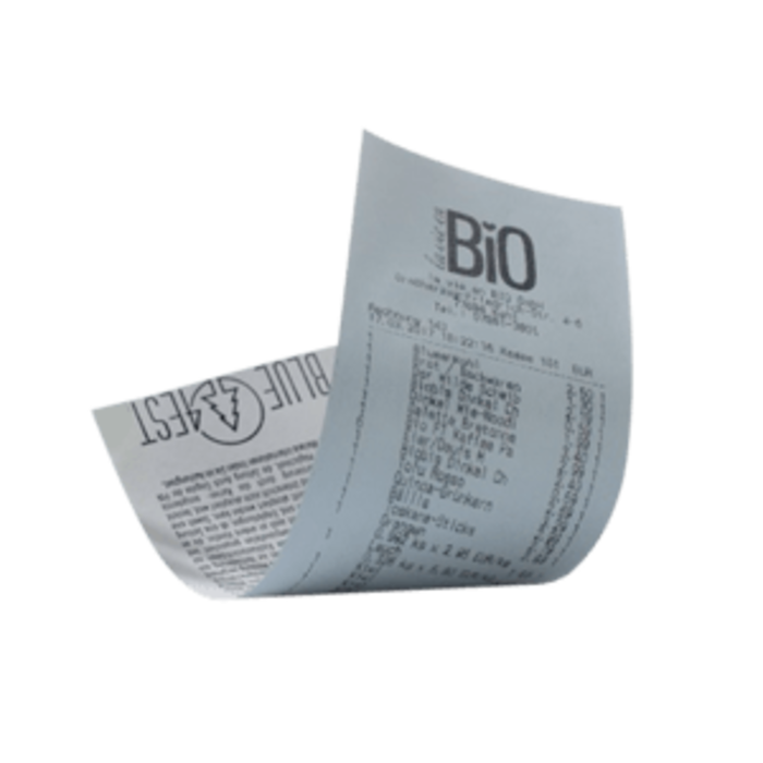KASSENBON24 Receipt rolls Blue4est, Receipt roll, thermal paper, 57mm, rolls/box 50 rolls/box | KB-4000
